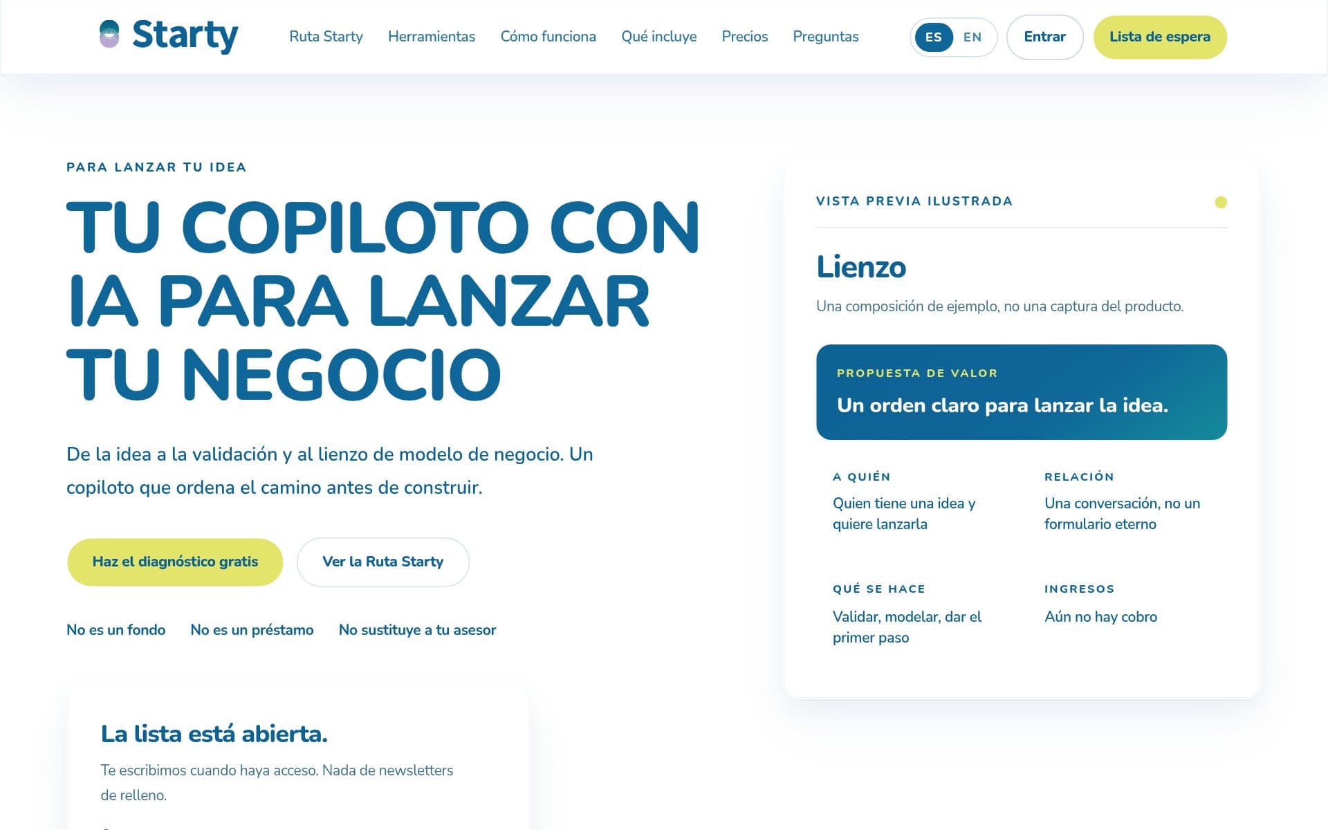 Página de inicio